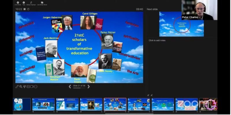 Profesor Peter Charles Taylor merupakan salah satu narasumber utama ICCSAL 2024. Dia menyampaikan materi tentang �Transformative STEAM Education: Title Towards a Moral Commitment for Sustainable Futures�.