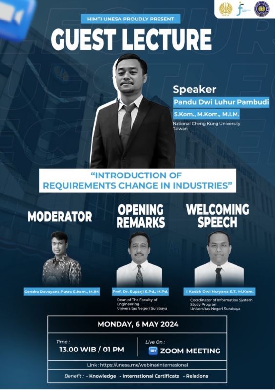 Guest Lecture Prodi S-1 Sistem Informasi UNESA